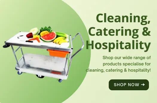 Banner for cleaning, catering & hospitality